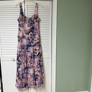 Brightly colored maxi summer dress.